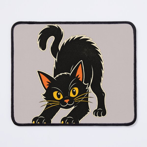 Item preview, Curious Black Cat Retro designed and sold by aminomen.