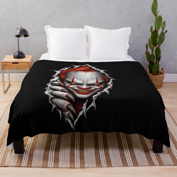 Item preview, Evil Scary Clown Ripped Torn Paper Graphic designed and sold by Azmatdesigner.