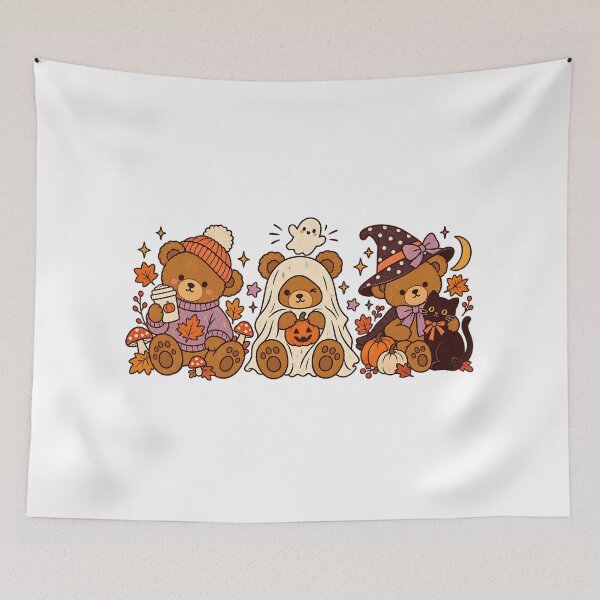Item preview, Cute Spooky Teddy Bears Halloween Graphic Tee designed and sold by DesignArtist.ia.