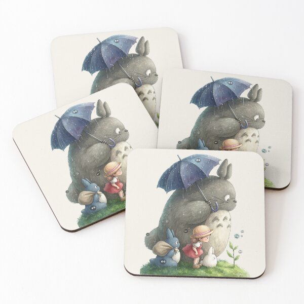 Item preview, Rainy Day Stroll with Totoro designed and sold by katekrystal.