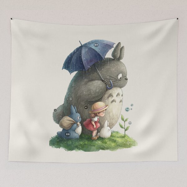 Item preview, Rainy Day Stroll with Totoro designed and sold by katekrystal.