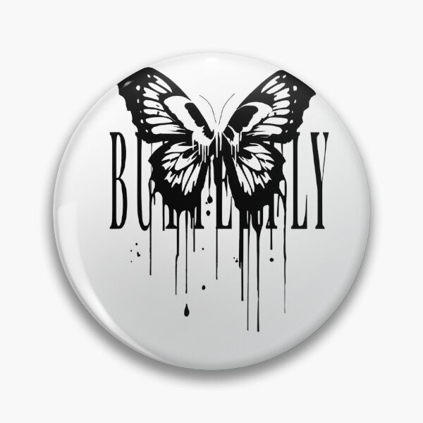 Item preview, Gothic Dripping Butterfly Vintage Typography    designed and sold by ItsReallyBunnie.