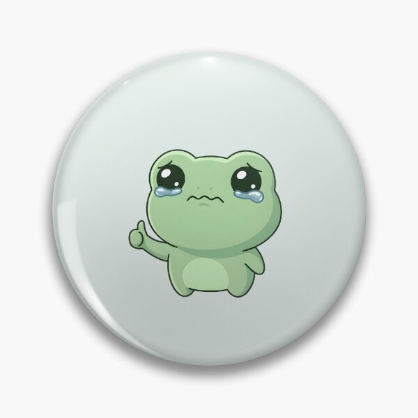 Item preview, Cute Kawaii emotional Frog giving a thumbs up designed and sold by pixellm.