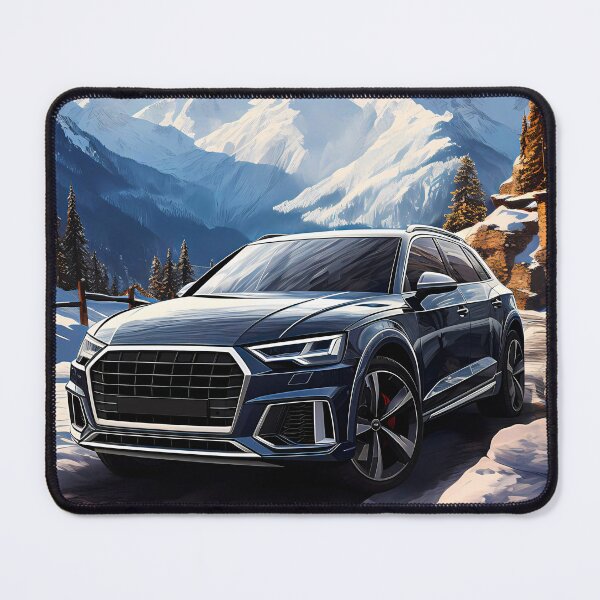 Item preview, Dark Luxury SUV in Snowy Alpine Mountains designed and sold by RevUpDesign.
