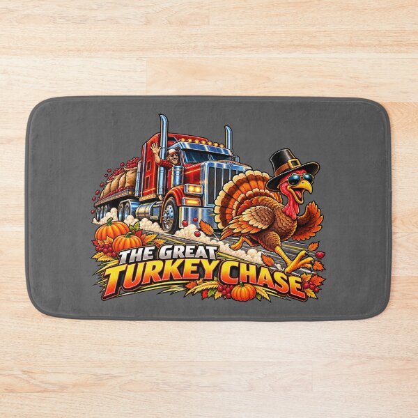 Item preview, The Great Turkey Chase - Thanksgiving Red Semi Truck designed and sold by NomadForge.
