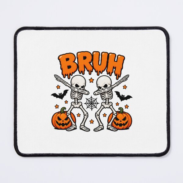 Item preview, Bruh We're Twinning Dabbing Skeletons Halloween Twin Day designed and sold by Whirx.