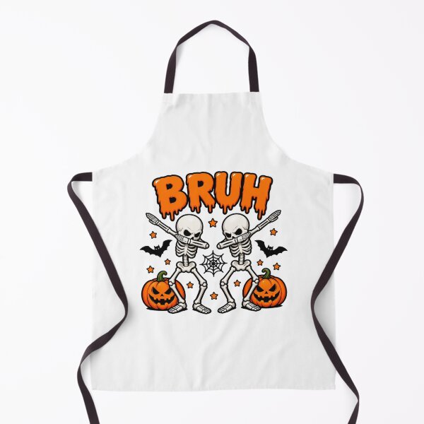 Item preview, Bruh We're Twinning Dabbing Skeletons Halloween Twin Day designed and sold by Whirx.