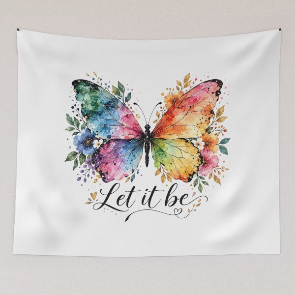 Item preview, Rainbow Butterfly, Watercolor Wings, Inspirational Women, Colorful Nature, Butterfly Lover Gift designed and sold by Cchotlan.
