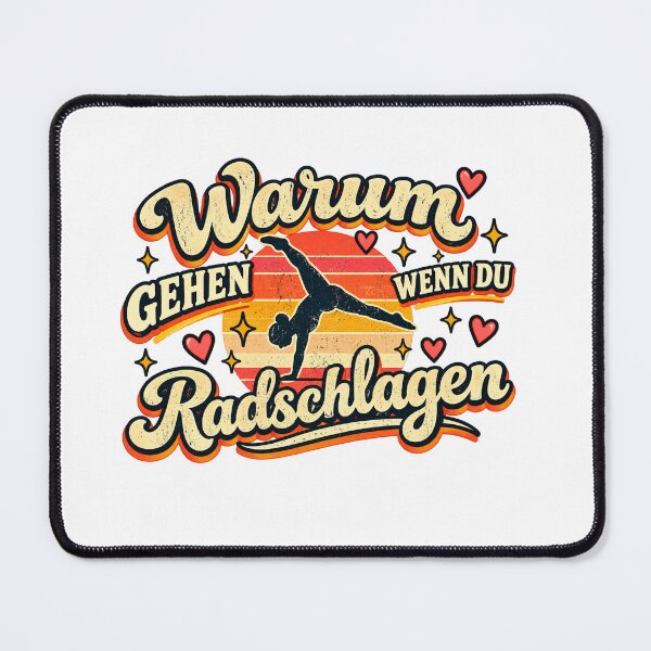 Item preview, Why walk when you can do cartwheels – Retro gymnastics designed and sold by ZoodleCo.