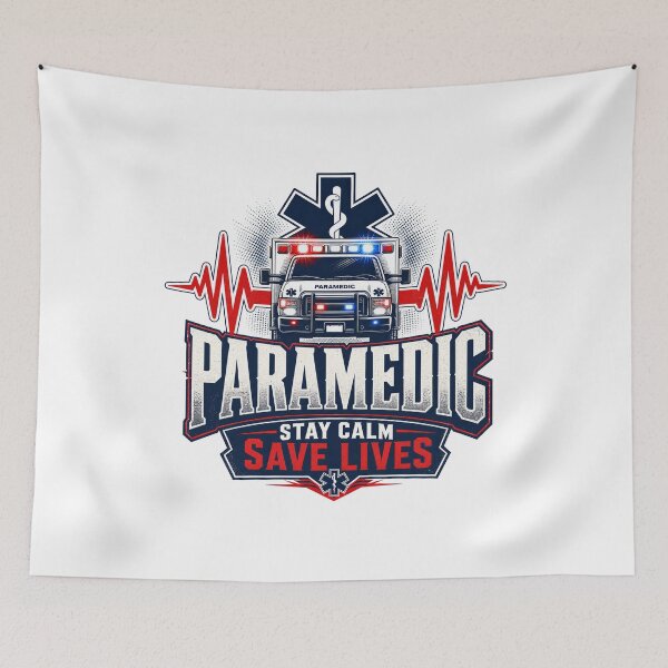 Item preview, Paramedic Stay Calm Save Lives Motivational Slogan gift for Paramedic designed and sold by LD ART.