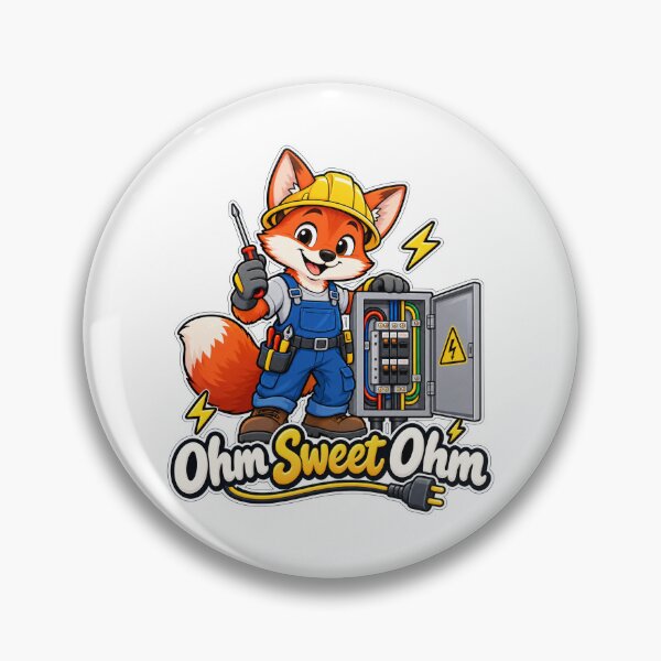 Item preview, Funny Fox Electrician – Ohm Sweet Ohm Electrician Gift designed and sold by Isliath.