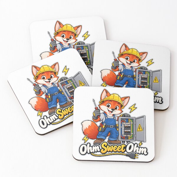 Item preview, Funny Fox Electrician – Ohm Sweet Ohm Electrician Gift designed and sold by Isliath.