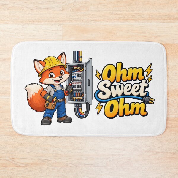 Item preview, Funny Fox Electrician – Ohm Sweet Ohm Electrician Gift designed and sold by Isliath.