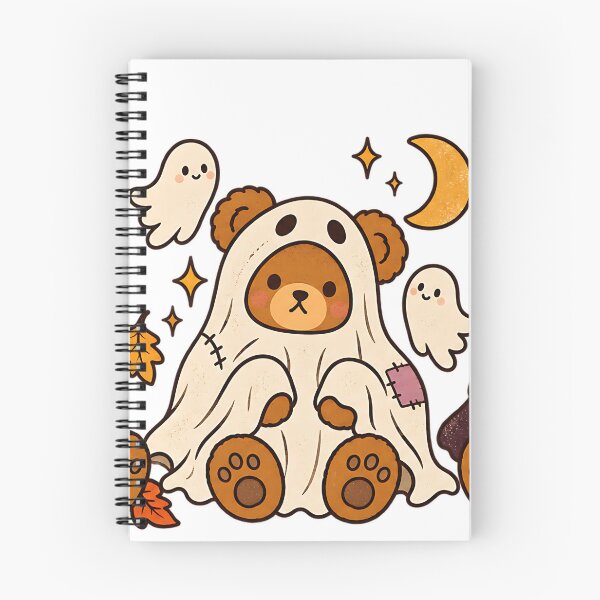 Item preview, Cute Fall Halloween Bears Ghosts Graphic Tee designed and sold by DesignArtist.ia.