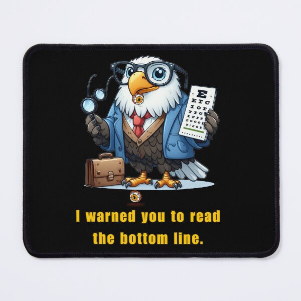 Item preview, Eagle Eye Doctor – Funny Optometrist Cartoon designed and sold by Szpaku desart .