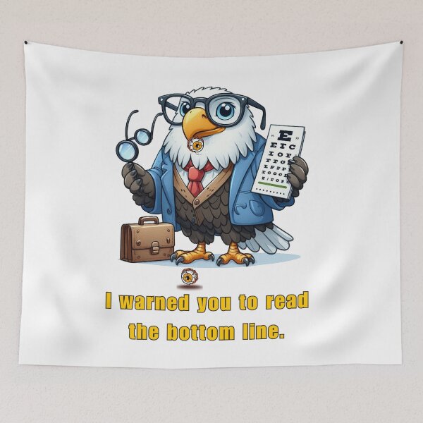 Item preview, Eagle Eye Doctor – Funny Optometrist Cartoon designed and sold by Szpaku desart .