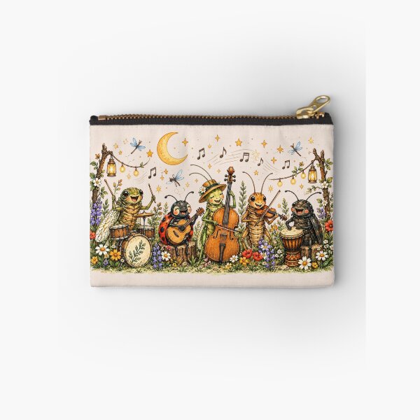 Item preview, Whimsical Insect Band, Bug Orchestra, Cottagecore Nature, Watercolor Music, Insect Lover Gift designed and sold by Cchotlan.