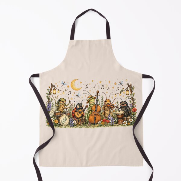 Item preview, Whimsical Insect Band, Bug Orchestra, Cottagecore Nature, Watercolor Music, Insect Lover Gift designed and sold by Cchotlan.