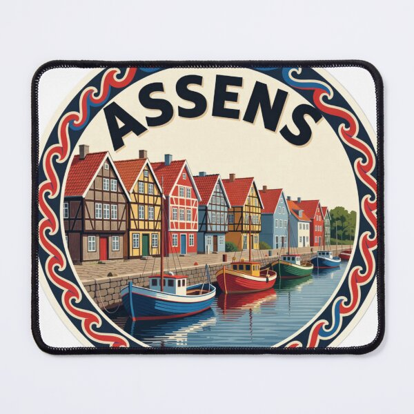 Item preview, Assens Harbor Denmark Sticker designed and sold by Imaginarium of Chaos falcon88 .