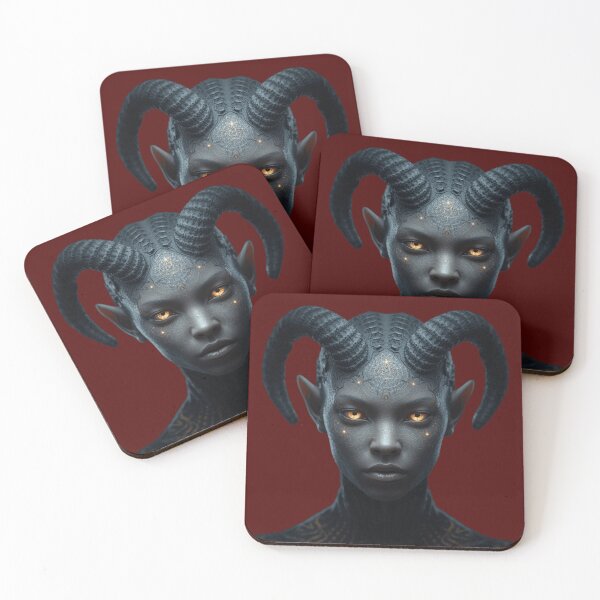 Item preview, Dark Succubus Demon Queen – Gothic Fantasy Horned Art designed and sold by charmaroundyou.