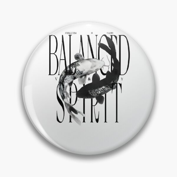 Item preview, Balanced Spirit Yin Yang Koi Fish Typography    designed and sold by ItsReallyBunnie.