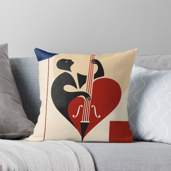 Item preview, Double Bass Art Print, Jazz Bass Player Print, Upright Bass Art, Musician Gift, Mid Century Modern Music Decor, Jazz Lover Gift designed and sold by Studio pod Burom.