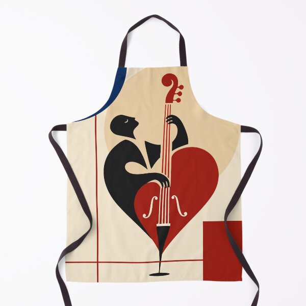 Item preview, Double Bass Art Print, Jazz Bass Player Print, Upright Bass Art, Musician Gift, Mid Century Modern Music Decor, Jazz Lover Gift designed and sold by Studio pod Burom.