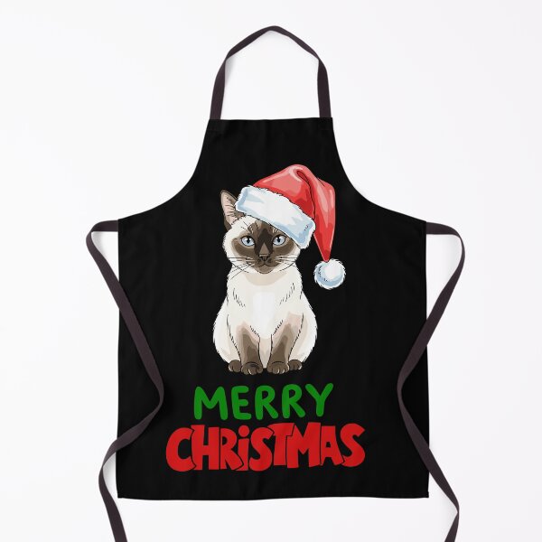 Item preview, Cute Siamese Cat Merry Christmas Holiday Art designed and sold by stormk10.