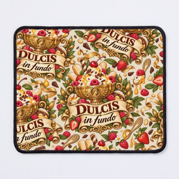 Item preview, Dulcis in Fundo – Latin Dessert Quote Sweet Tooth Classical Design designed and sold by MetaModel Editions.
