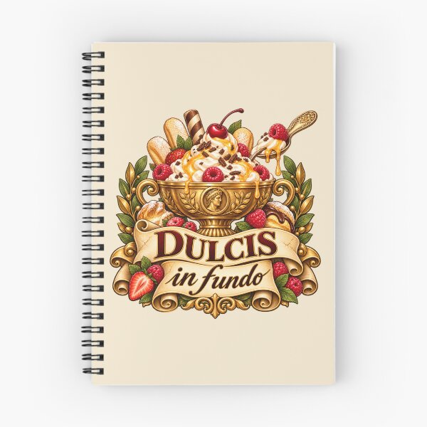 Item preview, Dulcis in Fundo – Latin Dessert Quote Sweet Tooth Classical Design designed and sold by MetaModel Editions.