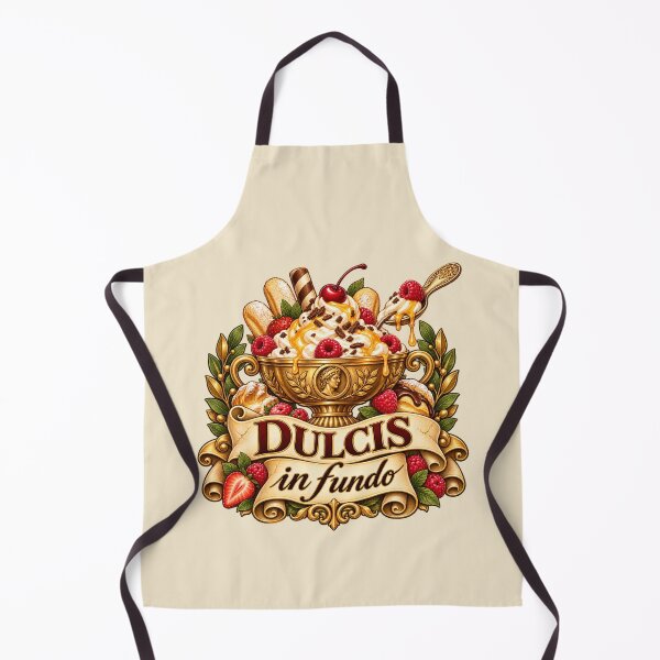Item preview, Dulcis in Fundo – Latin Dessert Quote Sweet Tooth Classical Design designed and sold by MetaModel Editions.