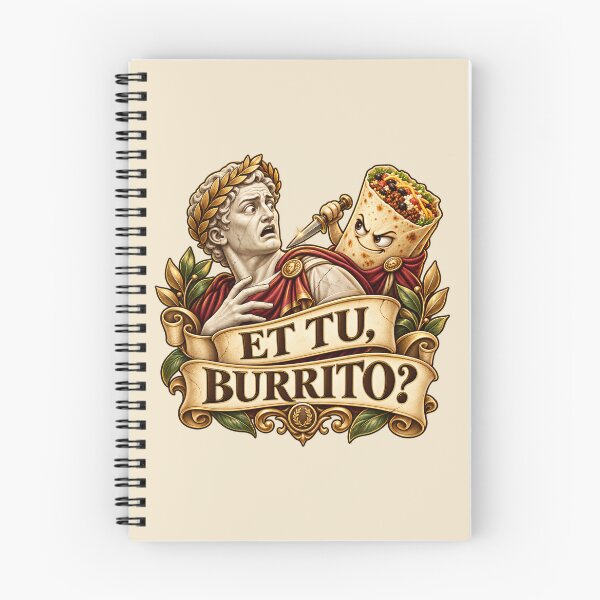 Item preview, Et Tu Burrito? Funny Latin Food Pun – Roman Caesar Burrito Humor designed and sold by MetaModel Editions.