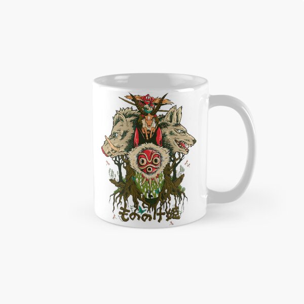 Item preview, Mystical Forest Spirits Wolf Boar Japanese Fantasy Graphic designed and sold by SpaceRadioer.