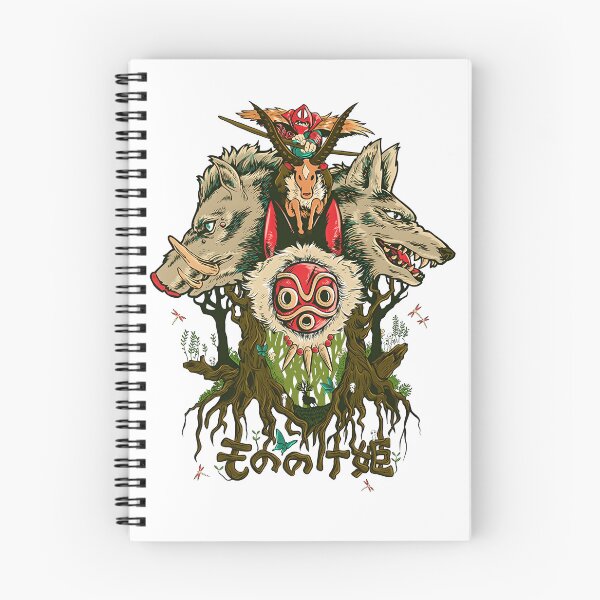 Item preview, Mystical Forest Spirits Wolf Boar Japanese Fantasy Graphic designed and sold by SpaceRadioer.