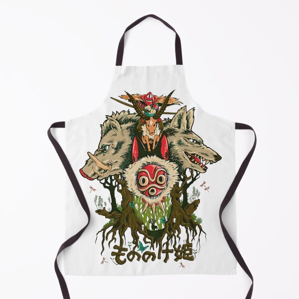 Item preview, Mystical Forest Spirits Wolf Boar Japanese Fantasy Graphic designed and sold by SpaceRadioer.