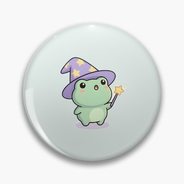 Item preview, Cute Kawaii magician Frog with his magic wand designed and sold by pixellm.
