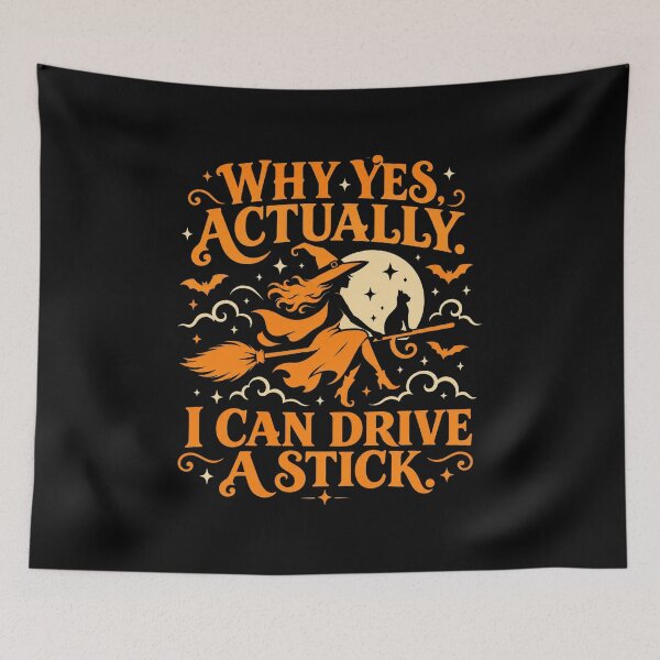 Item preview, Funny Halloween Witch, Broomstick Driving Humor, Spooky Party, Witchy Gift for Women designed and sold by Cchotlan.