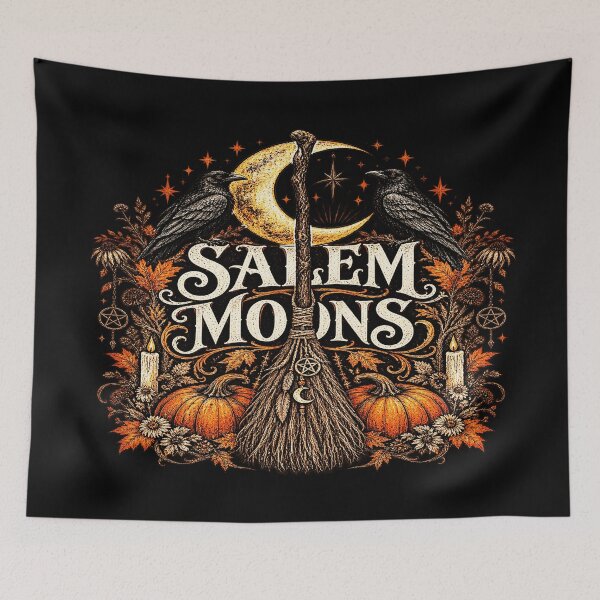 Item preview, Salem Moons Gothic Witch Halloween Ravens designed and sold by TheInkRaven.
