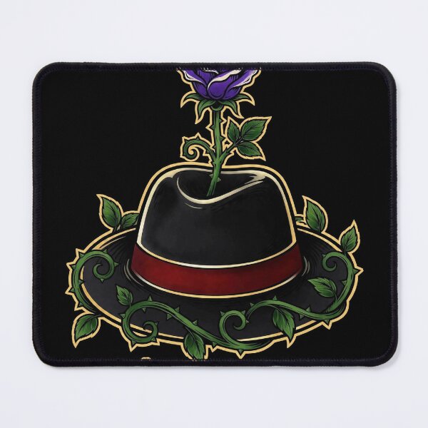Item preview, Rose Through Fedora Hat Art designed and sold by Gangster-Design.