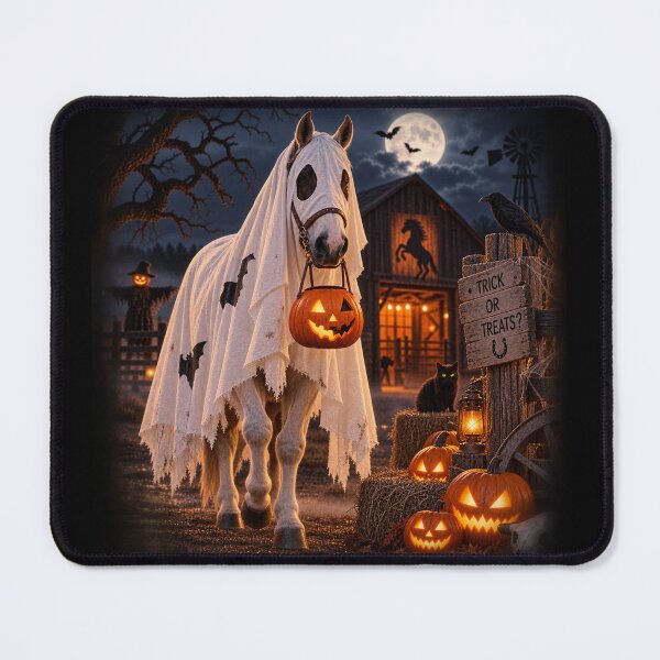 Item preview, Ghost Horse – Western Halloween Trick or Treat designed and sold by Quarterhorses.