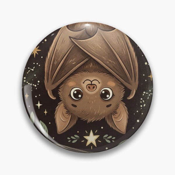 Item preview, Starry Night Bat - Gentle Floating In The Magic Of Nightfall designed and sold by iamdesigns14.