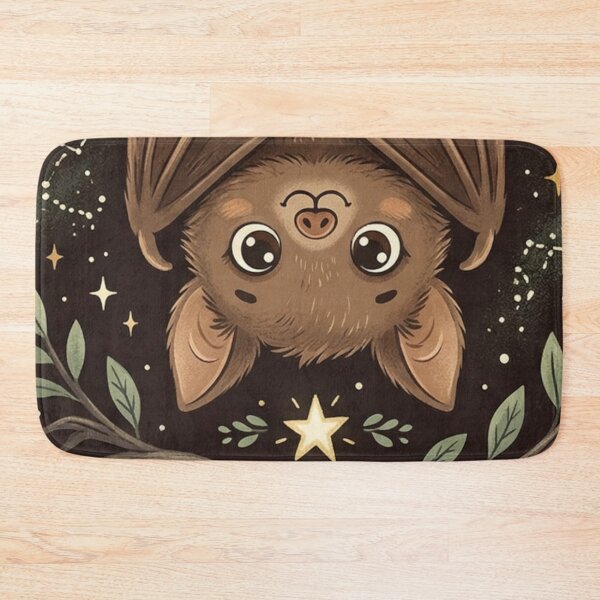 Item preview, Starry Night Bat - Gentle Floating In The Magic Of Nightfall designed and sold by iamdesigns14.