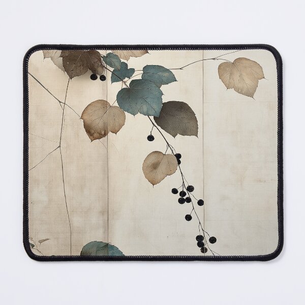 Item preview, Wabi sabi and japandi inspired fall leaves and berries designed and sold by filigreedigital.