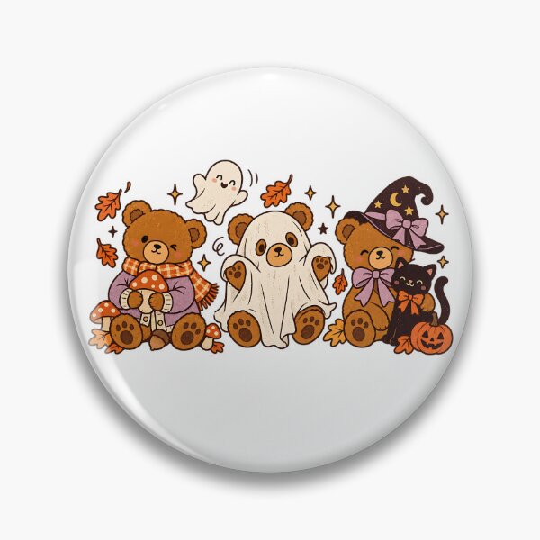 Item preview, Cozy Halloween Teddy Bear and Black Cat T-Shirt designed and sold by DesignArtist.ia.