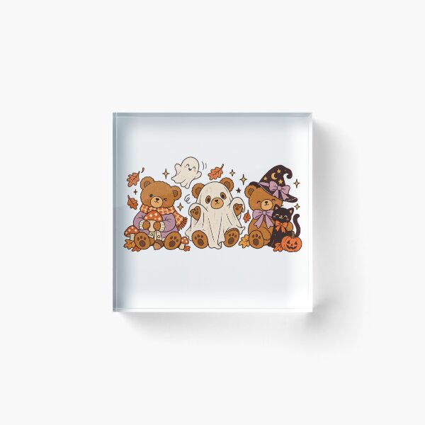 Item preview, Cozy Halloween Teddy Bear and Black Cat T-Shirt designed and sold by DesignArtist.ia.