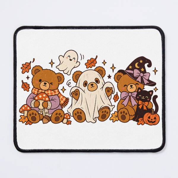 Item preview, Cozy Halloween Teddy Bear and Black Cat T-Shirt designed and sold by DesignArtist.ia.