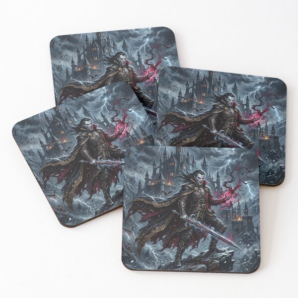Item preview, Vampire Lord - Dark Gothic Castle Fantasy Art designed and sold by Lucid Dream Pixel.