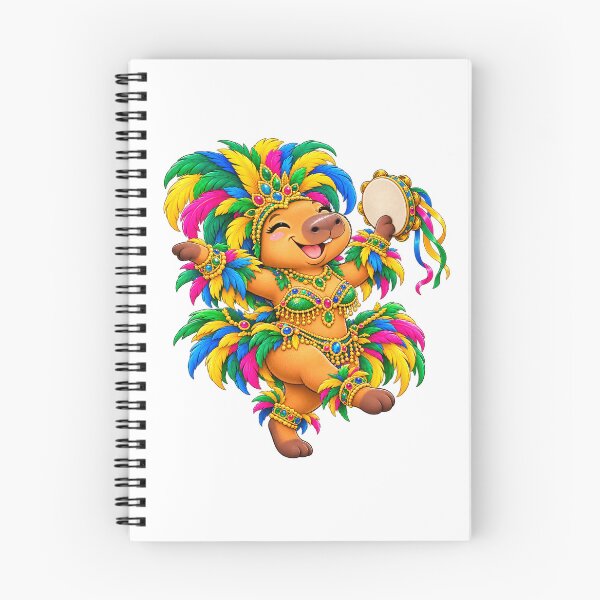 Item preview, Cute Brazil Capybara – Samba Carnival Dance Adventure designed and sold by CapybaraTravels.