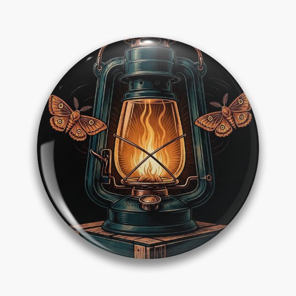 Item preview, Vintage Oil Lantern Moth Art designed and sold by Gangster-Design.