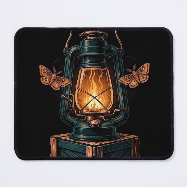 Item preview, Vintage Oil Lantern Moth Art designed and sold by Gangster-Design.